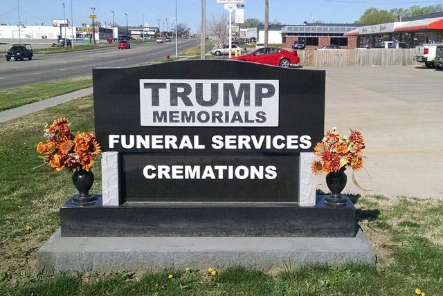 Beta/Darcy J. Hansen/Trump Memorials & Funeral Services via AP